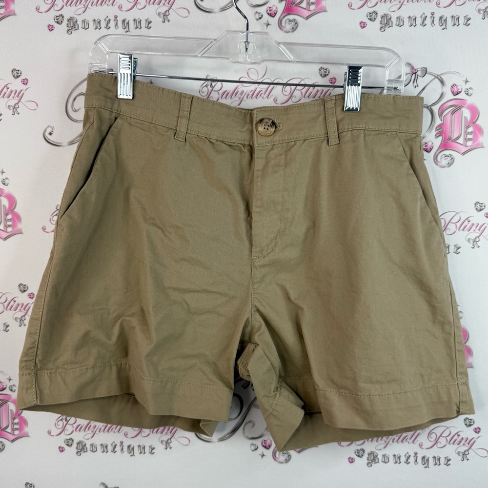 Joe fresh shorts cargo style look Khaki High-Rise Casual Cotton Shorts